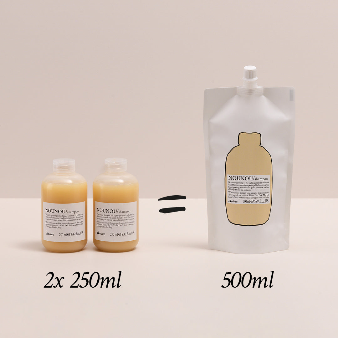 Translation missing: fr.products.general.vendor: ESSENTIAL HAIRCARE Éco-recharge NOUNOU Shampoo  Shampoing nourrissant pour cheveux abîmés, traités et desséchés<br> -100x.jpg?v=1740046732

